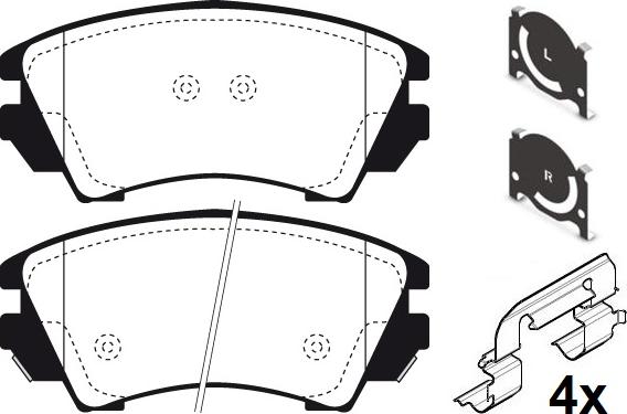 Raicam RA.1007.0K1 - Kit de plaquettes de frein, frein à disque cwaw.fr