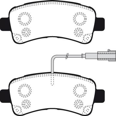 Necto FD7710V - Kit de plaquettes de frein, frein à disque cwaw.fr