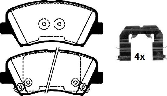 Raicam RA.1035.0K1 - Kit de plaquettes de frein, frein à disque cwaw.fr