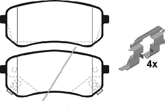 Raicam RA.1031.0K1 - Kit de plaquettes de frein, frein à disque cwaw.fr