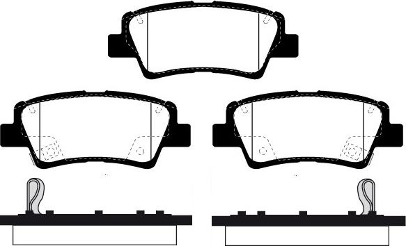 Raicam RA.1037.1 - Kit de plaquettes de frein, frein à disque cwaw.fr