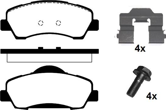 Raicam RA.1026.0K1 - Kit de plaquettes de frein, frein à disque cwaw.fr