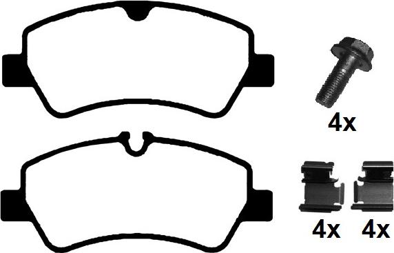 Raicam RA.1027.0K1 - Kit de plaquettes de frein, frein à disque cwaw.fr