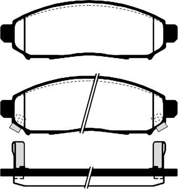 HELLA T2105 - Kit de plaquettes de frein, frein à disque cwaw.fr