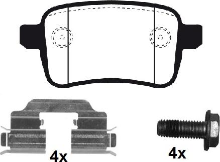 Equal Quality PF1296 - Kit de plaquettes de frein, frein à disque cwaw.fr