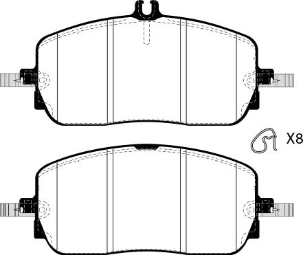 Raicam RA.1354.0 - Kit de plaquettes de frein, frein à disque cwaw.fr