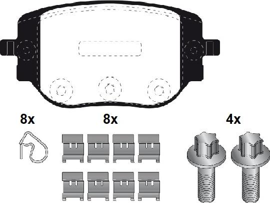 Raicam RA.1351.0K1 - Kit de plaquettes de frein, frein à disque cwaw.fr