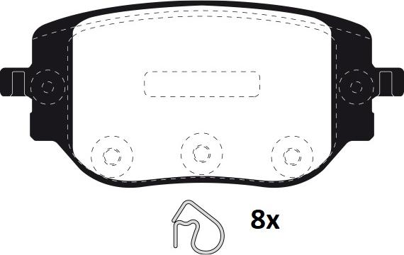 Raicam RA.1351.0 - Kit de plaquettes de frein, frein à disque cwaw.fr