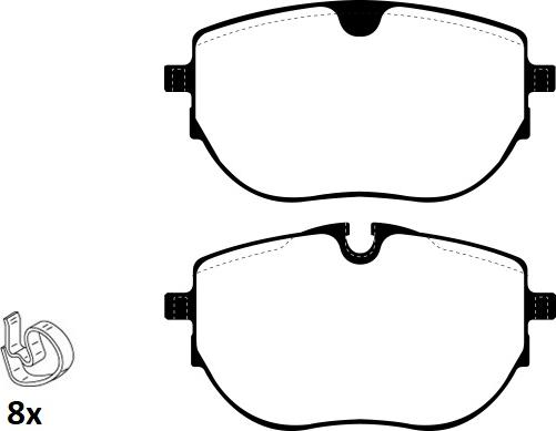 Raicam RA.1292.0 - Kit de plaquettes de frein, frein à disque cwaw.fr