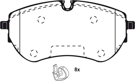 Raicam RA12440 - Kit de plaquettes de frein, frein à disque cwaw.fr