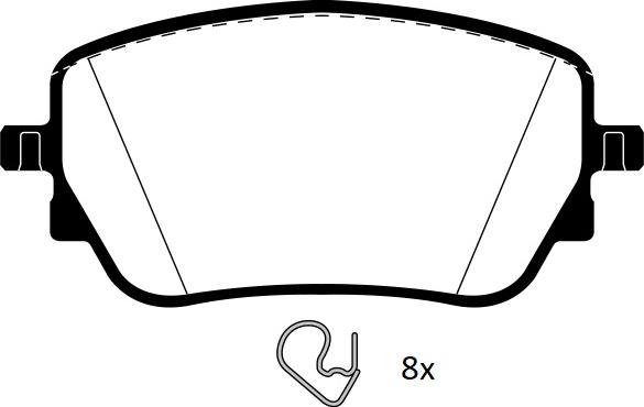 Raicam RA12430 - Kit de plaquettes de frein, frein à disque cwaw.fr