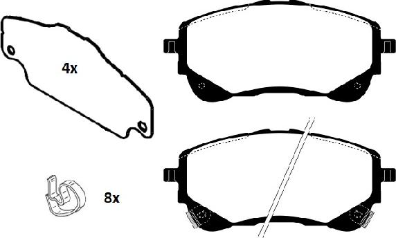 Raicam RA.1251.0 - Kit de plaquettes de frein, frein à disque cwaw.fr