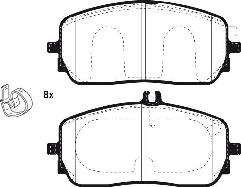 Raicam RA.1258.0 - Kit de plaquettes de frein, frein à disque cwaw.fr