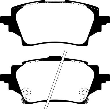 ATE LD5531 - Kit de plaquettes de frein, frein à disque cwaw.fr