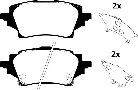 Raicam RA.1252.0 - Kit de plaquettes de frein, frein à disque cwaw.fr