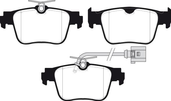 Raicam RA.1280.3 - Kit de plaquettes de frein, frein à disque cwaw.fr