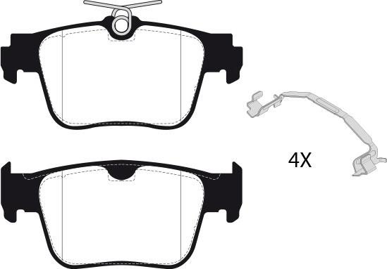 Raicam RA.1280.2 - Kit de plaquettes de frein, frein à disque cwaw.fr