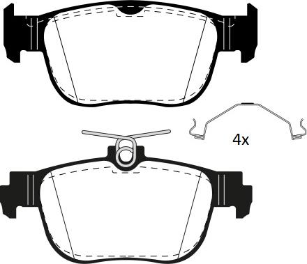 Raicam RA.1279.0 - Kit de plaquettes de frein, frein à disque cwaw.fr