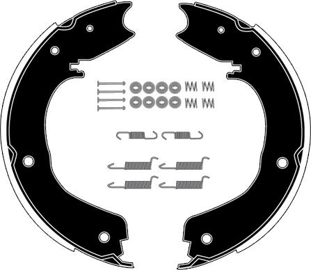 Raicam RA29481 - Jeu de mâchoires de frein, frein de stationnement cwaw.fr