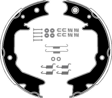 Raicam RA29131 - Jeu de mâchoires de frein, frein de stationnement cwaw.fr