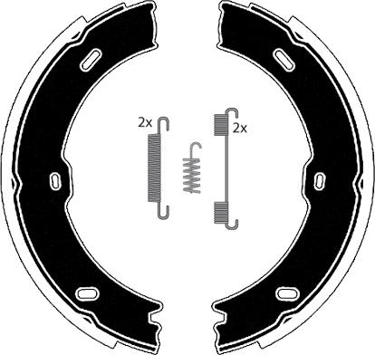 Raicam RA29301 - Jeu de mâchoires de frein, frein de stationnement cwaw.fr