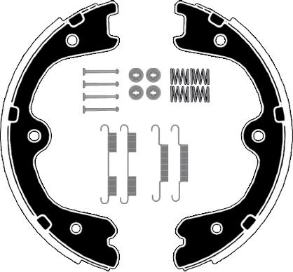 Raicam RA29731 - Jeu de mâchoires de frein, frein de stationnement cwaw.fr