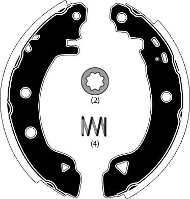 Raicam RA24990 - Jeu de mâchoires de frein cwaw.fr