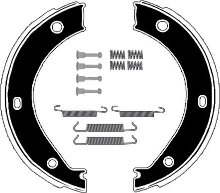 Raicam RA24691 - Jeu de mâchoires de frein, frein de stationnement cwaw.fr