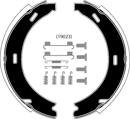 Raicam RA26871 - Jeu de mâchoires de frein, frein de stationnement cwaw.fr