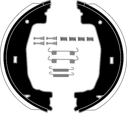 Raicam RA28211 - Jeu de mâchoires de frein, frein de stationnement cwaw.fr