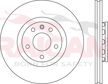 Raicam RD01539 - Disque de frein cwaw.fr