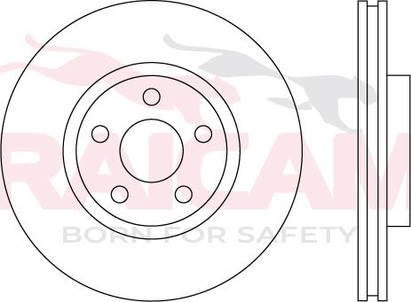 Raicam RD01537 - Disque de frein cwaw.fr