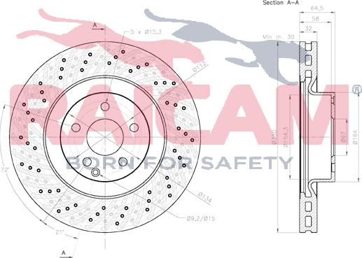 Raicam RD01495 - Disque de frein cwaw.fr