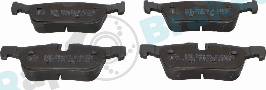 RAP BRAKES R-P1556 - Kit de plaquettes de frein, frein à disque cwaw.fr