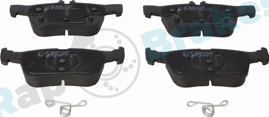 RAP BRAKES R-P1505 - Kit de plaquettes de frein, frein à disque cwaw.fr