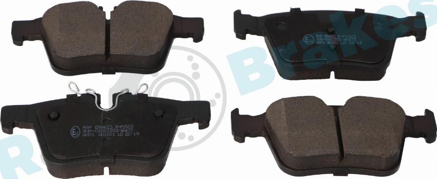 RAP BRAKES R-P1523 - Kit de plaquettes de frein, frein à disque cwaw.fr