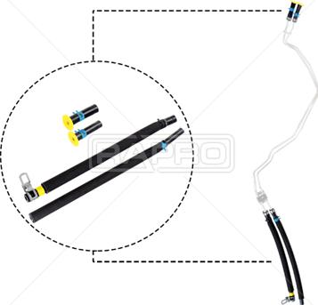 Rapro R16351 - Tuyau flexible,régénération du filtre à particules / à suie cwaw.fr