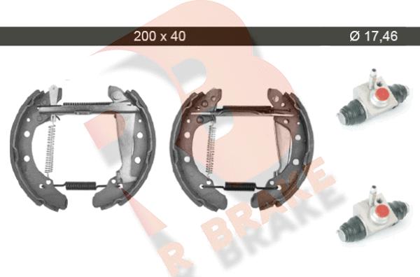 R Brake 79RBKT0099 - Jeu de mâchoires de frein cwaw.fr