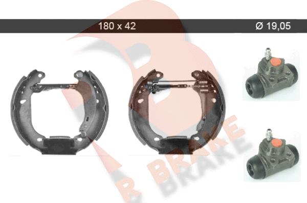 R Brake 79RBKT0059 - Jeu de mâchoires de frein cwaw.fr