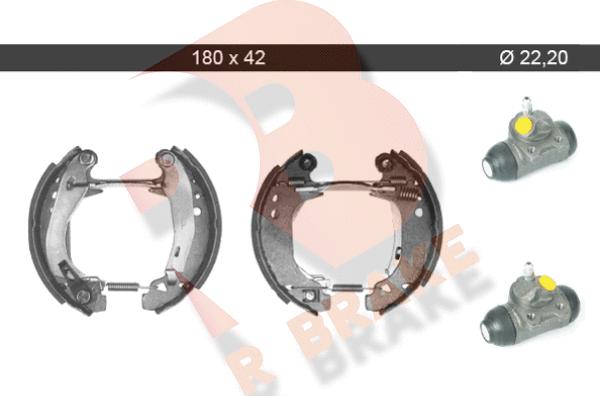 R Brake 79RBKT0065 - Jeu de mâchoires de frein cwaw.fr