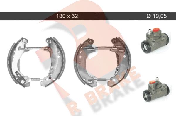 R Brake 79RBKT0061 - Jeu de mâchoires de frein cwaw.fr