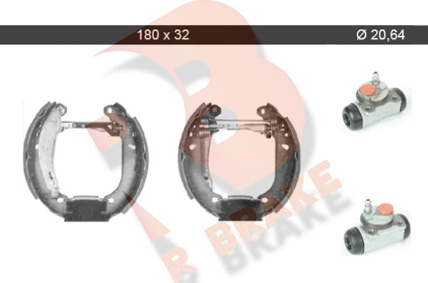 R Brake 79RBKT0062 - Jeu de mâchoires de frein cwaw.fr