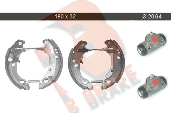 R Brake 79RBKT0012 - Jeu de mâchoires de frein cwaw.fr