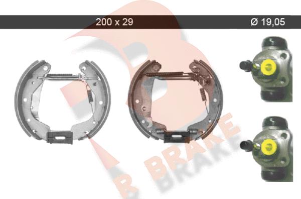 R Brake 79RBKT0037 - Jeu de mâchoires de frein cwaw.fr