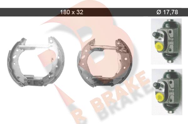 R Brake 79RBKT0024 - Jeu de mâchoires de frein cwaw.fr