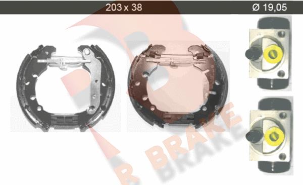 R Brake 79RBKT0023 - Jeu de mâchoires de frein cwaw.fr