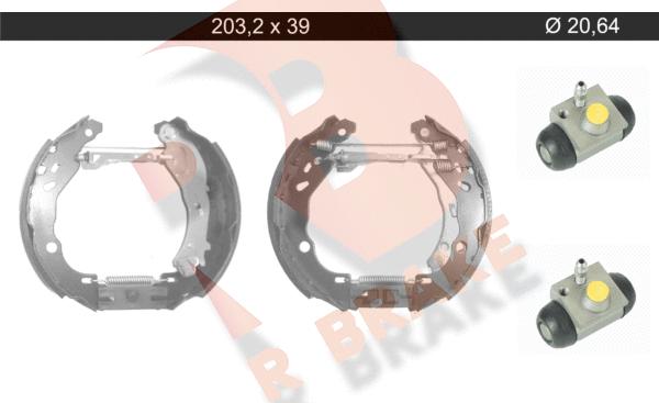 R Brake 79RBKT0116 - Jeu de mâchoires de frein cwaw.fr