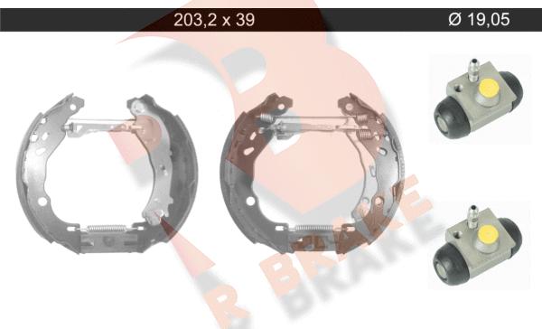 R Brake 79RBKT0117 - Jeu de mâchoires de frein cwaw.fr