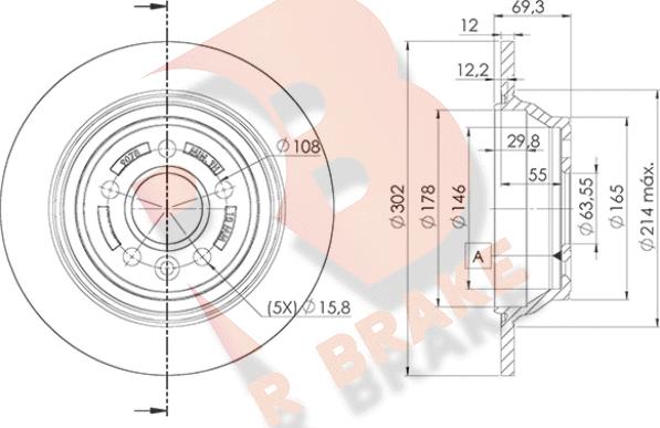 R Brake 78RBD19078 - Disque de frein cwaw.fr