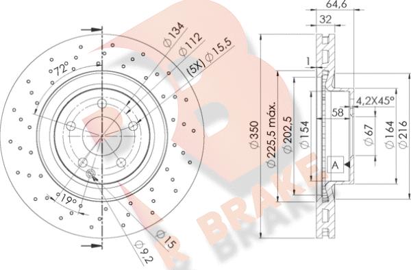 R Brake 78RBD10419 - Disque de frein cwaw.fr